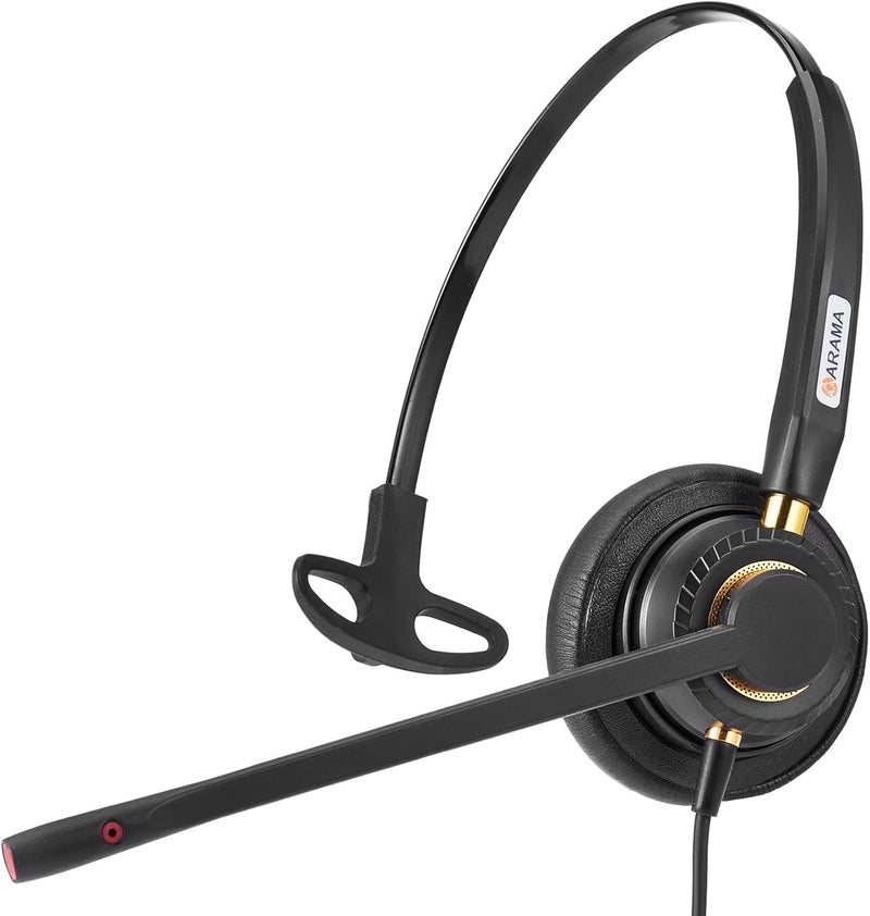 Arama USB Headset with Microphone for PC, Noise Cancelling & Audio Controls Ultra Comfort USB Headphone for Computer Laptop Pc Business Skype UC Webinar Call Center Office - Image 4